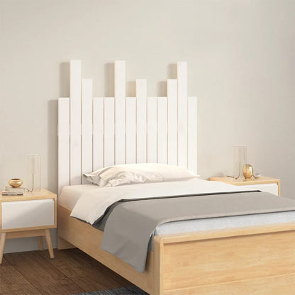 Hoofdbord wandmontage 82,5x3x80 cm massief grenenhout wit