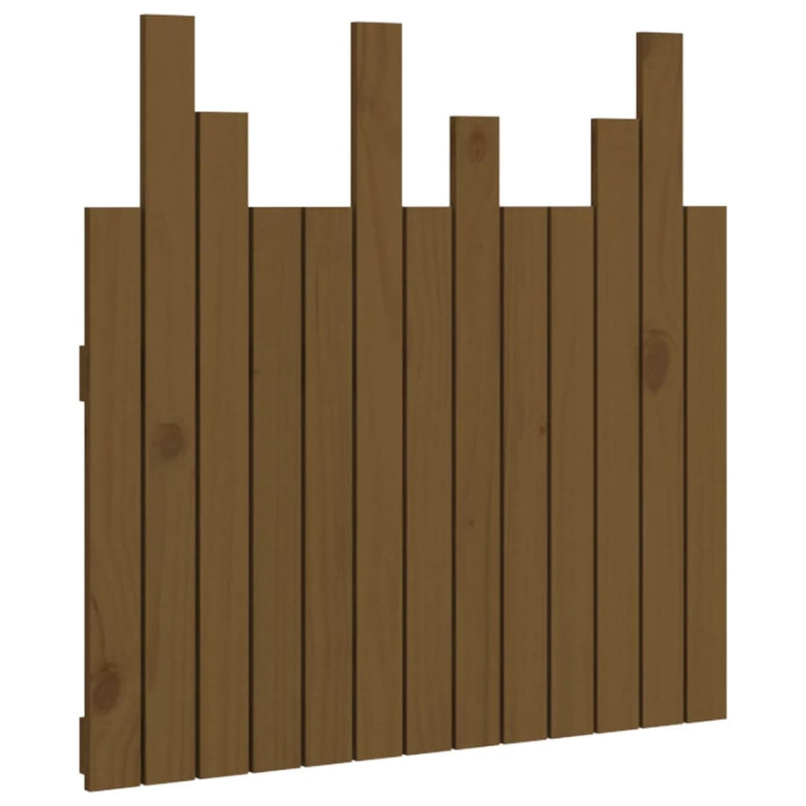 Hoofdbord Wandmontage 82,5X3X80 Cm Grenenhout Honingbruin