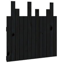 Hoofdbord Wandmontage 82,5X3X80 Cm Massief Grenenhout Zwart