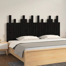 Hoofdbord Wandmontage 166X3X80 Cm Massief Grenenhout Zwart