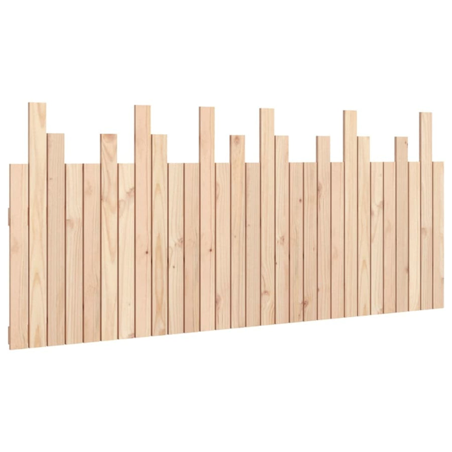 Hoofdbord Wandmontage 185X3X80 Cm Massief Grenenhout 185 x 80 cm Naturel