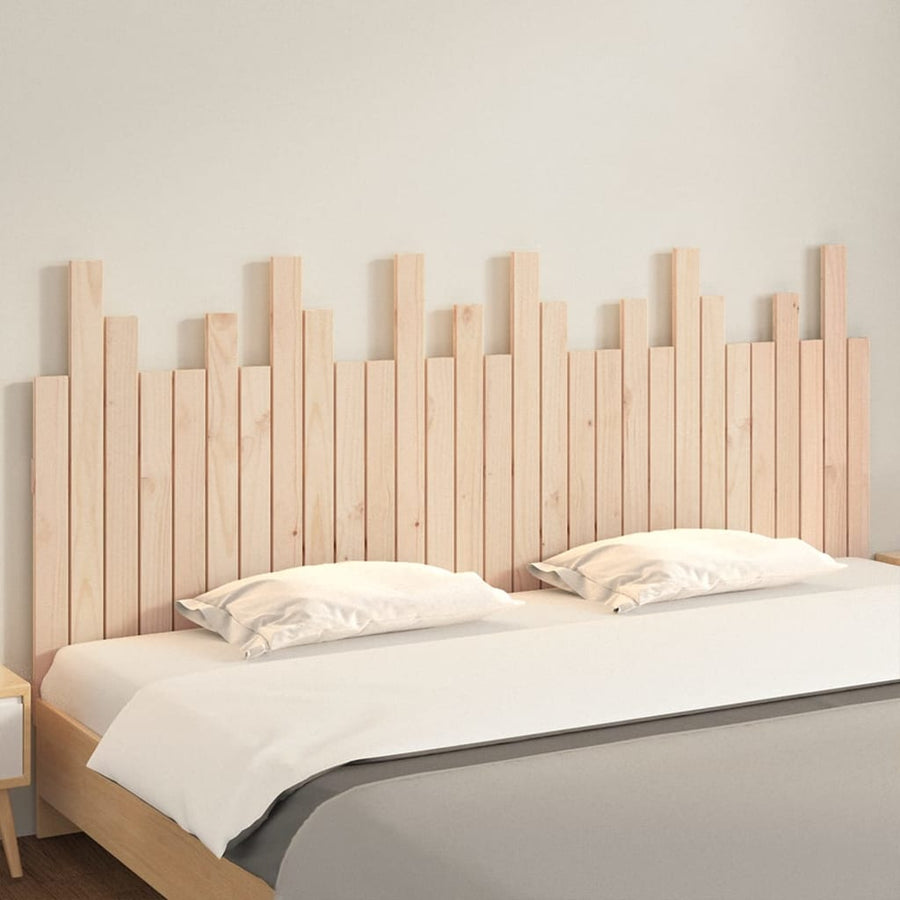 Hoofdbord Wandmontage 185X3X80 Cm Massief Grenenhout 185 x 80 cm Naturel