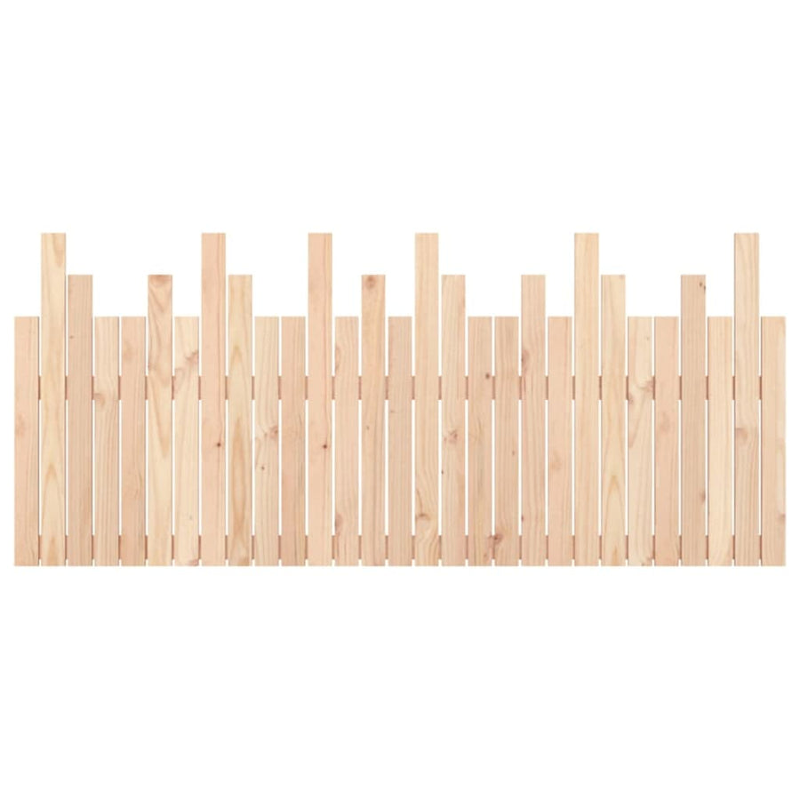 Hoofdbord Wandmontage 185X3X80 Cm Massief Grenenhout 185 x 80 cm Naturel