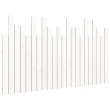Hoofdbord Wandmontage 140X3X80 Cm Massief Grenenhout Wit 140 x 80 cm