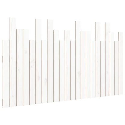 Hoofdbord Wandmontage 140X3X80 Cm Massief Grenenhout Wit 140 x 80 cm
