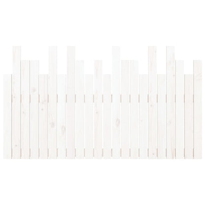 Hoofdbord Wandmontage 140X3X80 Cm Massief Grenenhout Wit 140 x 80 cm