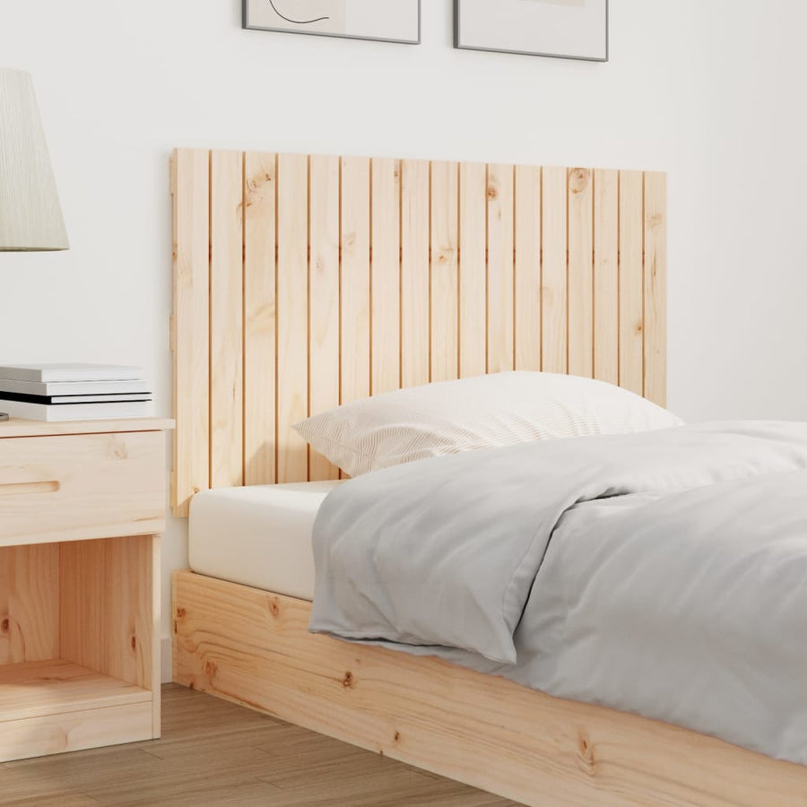 Wandhoofdbord 08X3X60 Cm Massief Grenenhout Naturel 108 x 60 cm
