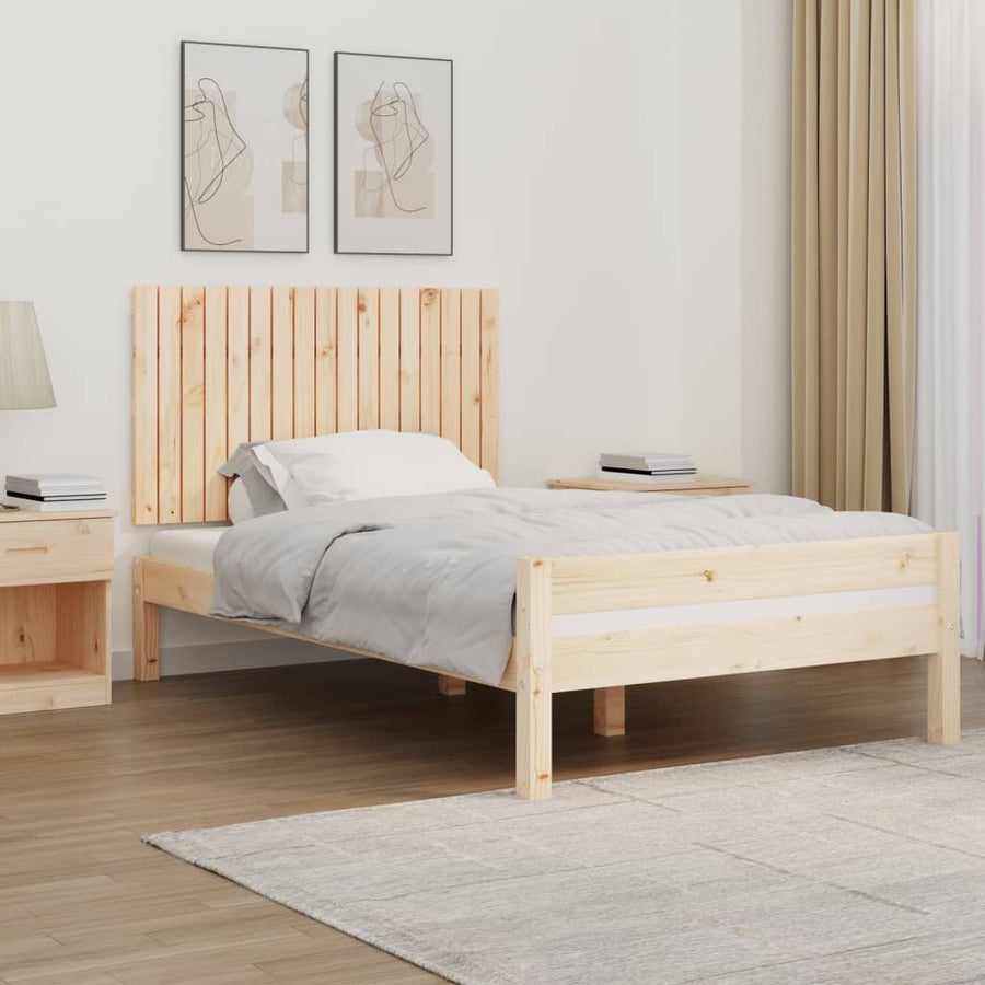Wandhoofdbord 08X3X60 Cm Massief Grenenhout Naturel 108 x 60 cm