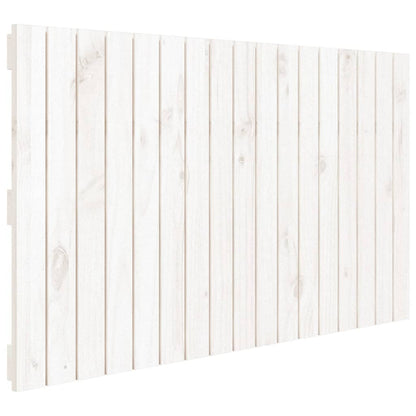 Wandhoofdbord 08X3X60 Cm Massief Grenenhout Wit 108 x 60 cm