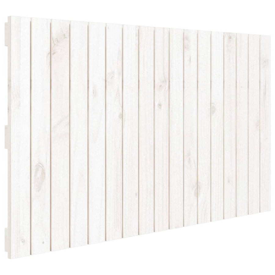 Wandhoofdbord 08X3X60 Cm Massief Grenenhout Wit 108 x 60 cm