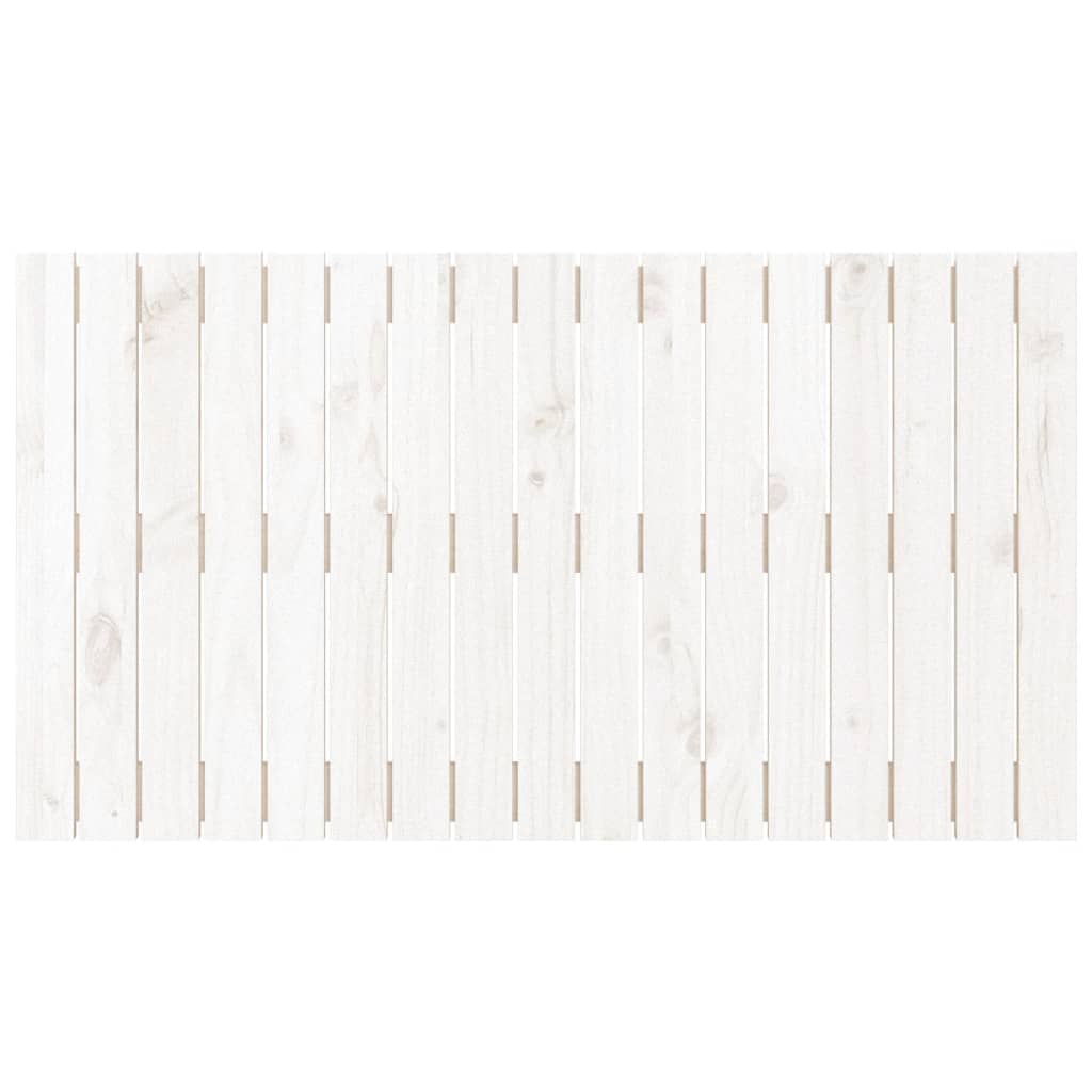 Wandhoofdbord 08X3X60 Cm Massief Grenenhout Wit 108 x 60 cm