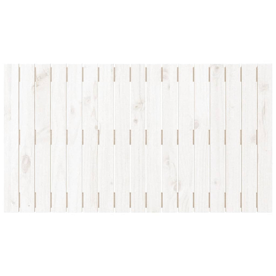 Wandhoofdbord 08X3X60 Cm Massief Grenenhout Wit 108 x 60 cm