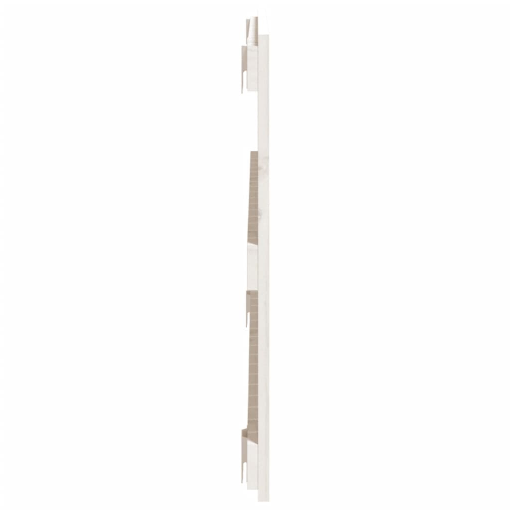 Wandhoofdbord 08X3X60 Cm Massief Grenenhout Wit 108 x 60 cm