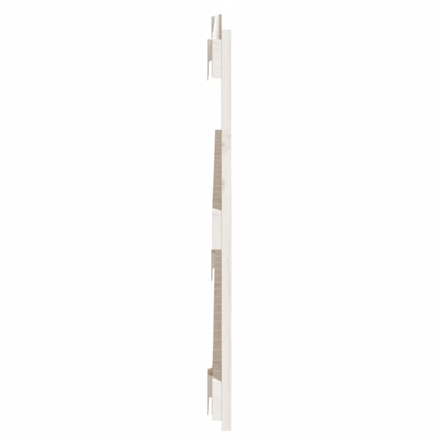 Wandhoofdbord 08X3X60 Cm Massief Grenenhout Wit 108 x 60 cm