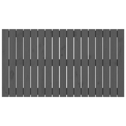 Wandhoofdbord 08X3X60 Cm Massief Grenenhout Grijs 108 x 60 cm