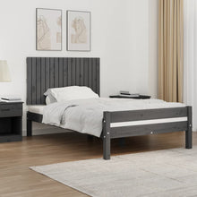 Wandhoofdbord 08X3X60 Cm Massief Grenenhout Grijs 108 x 60 cm