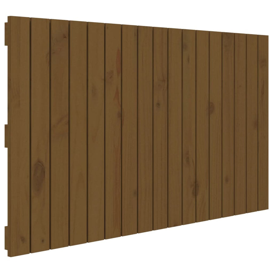 Wandhoofdbord 08X3X60 Cm Massief Grenenhout Honingbruin 108 x 60 cm