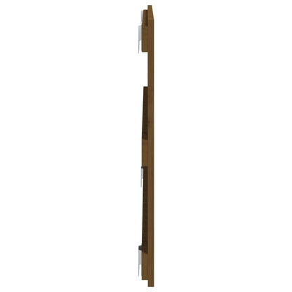 Wandhoofdbord 08X3X60 Cm Massief Grenenhout Honingbruin 108 x 60 cm