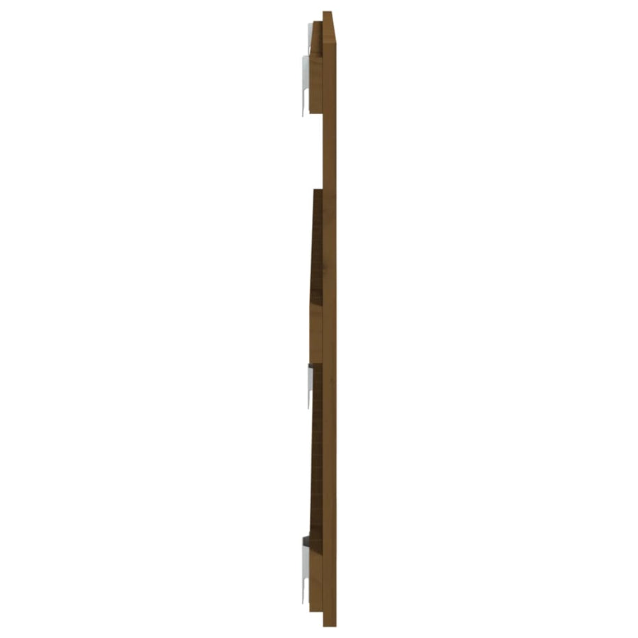 Wandhoofdbord 08X3X60 Cm Massief Grenenhout Honingbruin 108 x 60 cm