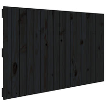 Wandhoofdbord 08X3X60 Cm Massief Grenenhout Zwart 108 x 60 cm