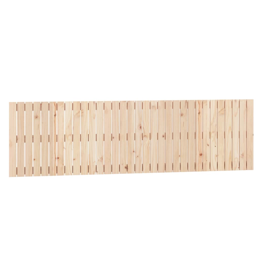 Wandhoofdbord 204X3X60 Cm Massief Grenenhout Naturel 204 x 60 cm