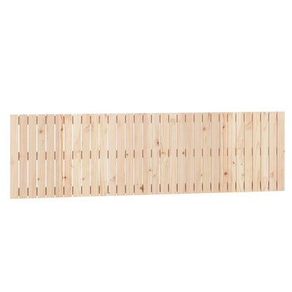 Wandhoofdbord 204X3X60 Cm Massief Grenenhout Naturel 204 x 60 cm