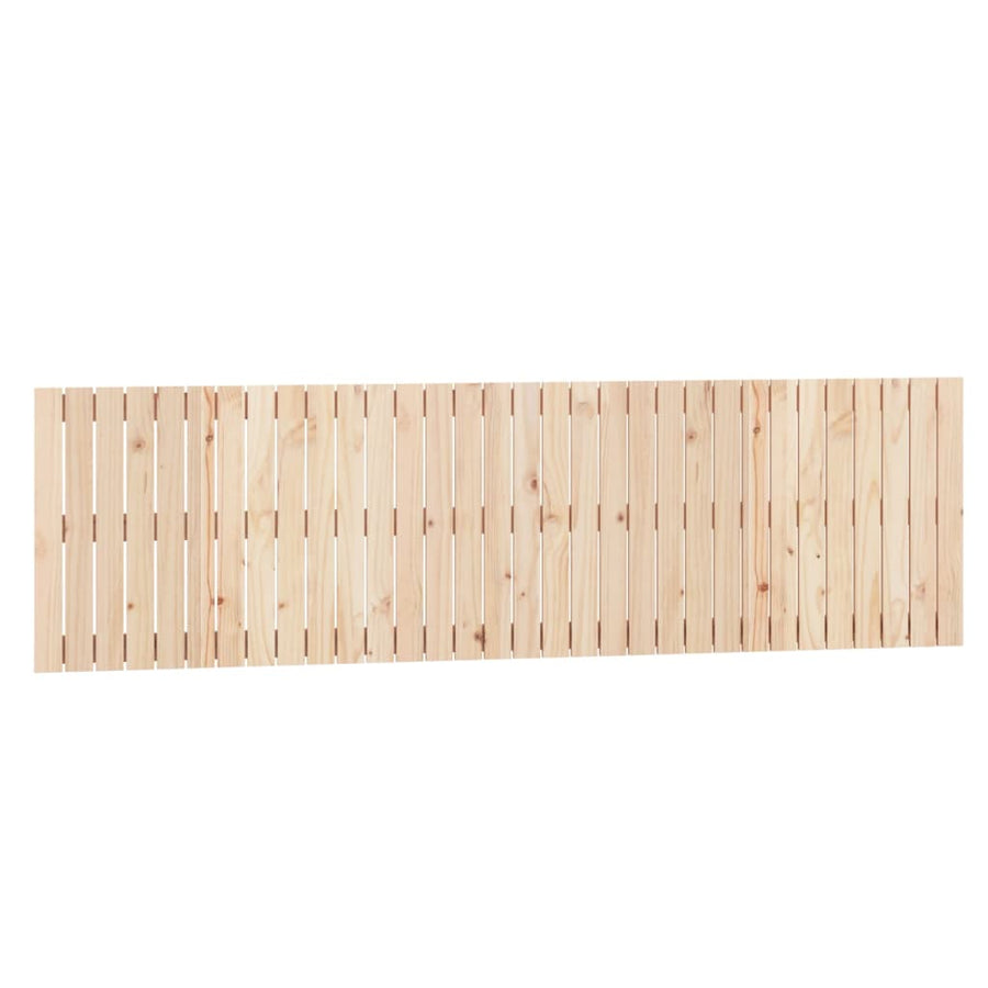 Wandhoofdbord 204X3X60 Cm Massief Grenenhout Naturel 204 x 60 cm