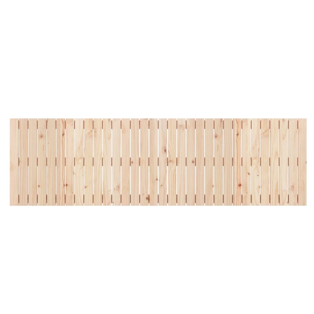 Wandhoofdbord 204X3X60 Cm Massief Grenenhout Naturel 204 x 60 cm