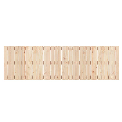 Wandhoofdbord 204X3X60 Cm Massief Grenenhout Naturel 204 x 60 cm