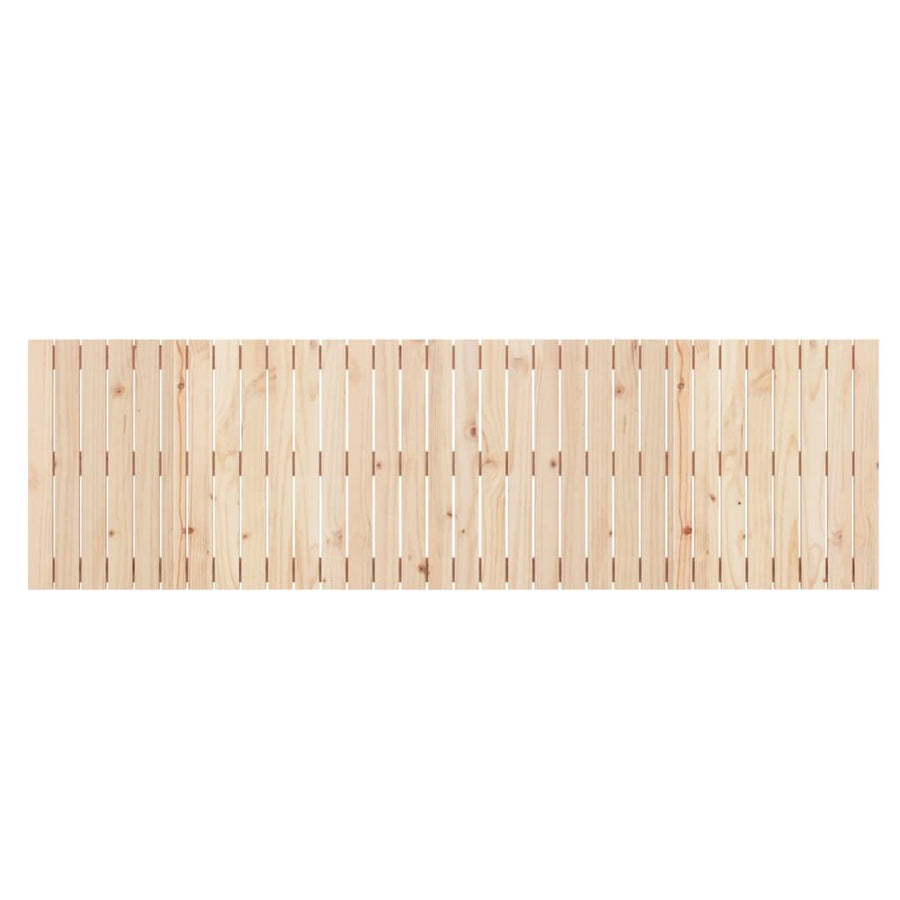 Wandhoofdbord 204X3X60 Cm Massief Grenenhout Naturel 204 x 60 cm