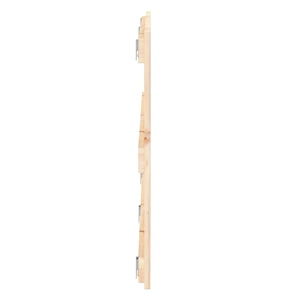 Wandhoofdbord 204X3X60 Cm Massief Grenenhout Naturel 204 x 60 cm