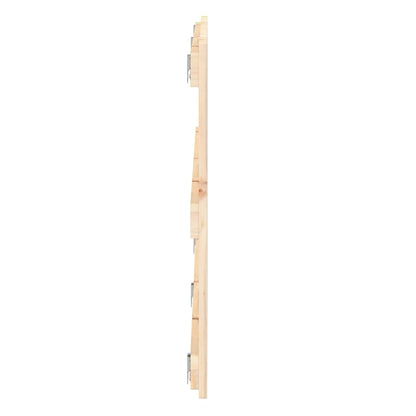 Wandhoofdbord 204X3X60 Cm Massief Grenenhout Naturel 204 x 60 cm
