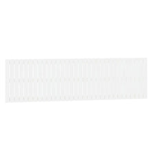 Wandhoofdbord 204X3X60 Cm Massief Grenenhout Wit 204 x 60 cm