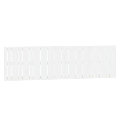 Wandhoofdbord 204X3X60 Cm Massief Grenenhout Wit 204 x 60 cm