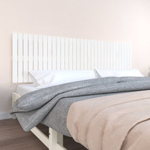 Wandhoofdbord 204X3X60 Cm Massief Grenenhout Wit 204 x 60 cm