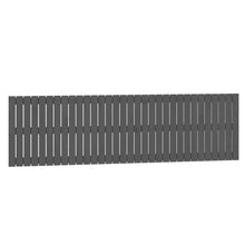 Wandhoofdbord 204X3X60 Cm Massief Grenenhout Grijs 204 x 60 cm
