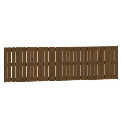 Wandhoofdbord 204X3X60 Cm Massief Grenenhout Honingbruin 204 x 60 cm