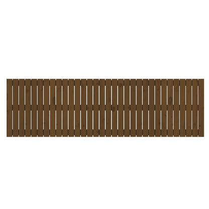 Wandhoofdbord 204X3X60 Cm Massief Grenenhout Honingbruin 204 x 60 cm