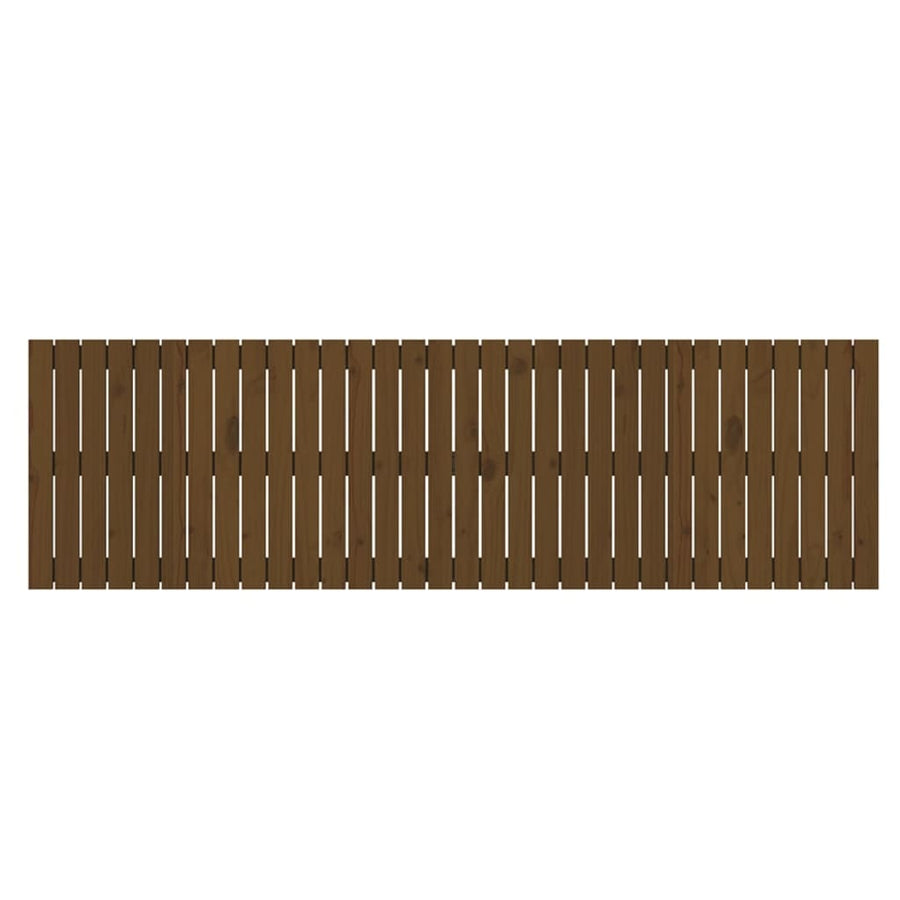 Wandhoofdbord 204X3X60 Cm Massief Grenenhout Honingbruin 204 x 60 cm