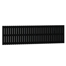 Wandhoofdbord 204X3X60 Cm Massief Grenenhout Zwart 204 x 60 cm