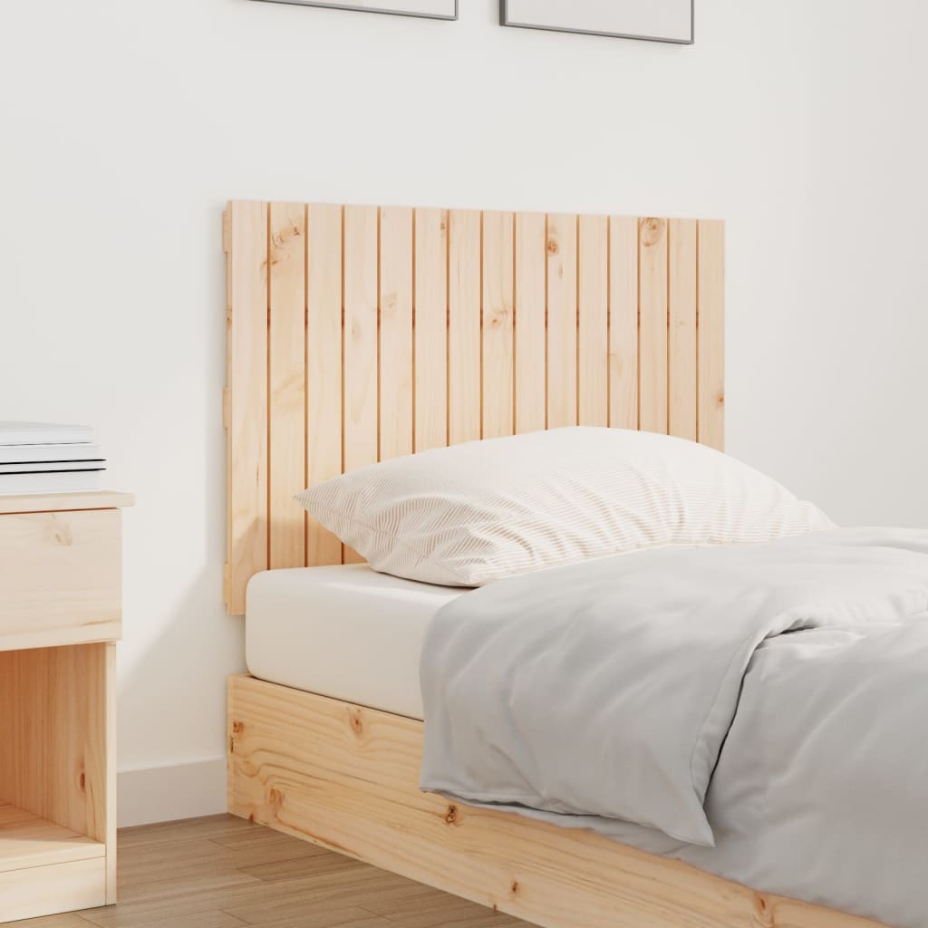 Wandhoofdbord 95,5X3X60 Cm Massief Grenenhout Naturel 95.5 x 60 cm