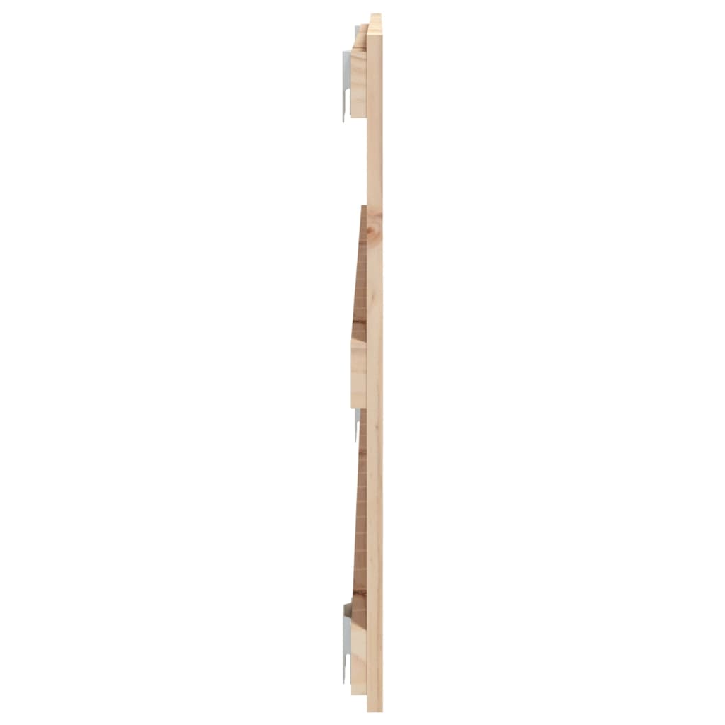Wandhoofdbord 95,5X3X60 Cm Massief Grenenhout Naturel 95.5 x 60 cm