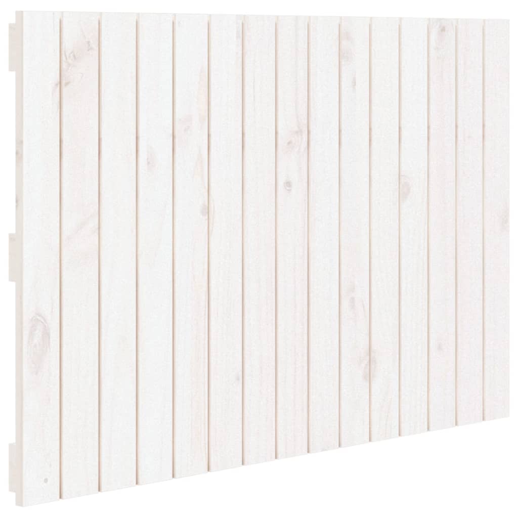 Wandhoofdbord 95,5X3X60 Cm Massief Grenenhout Wit 95.5 x 60 cm