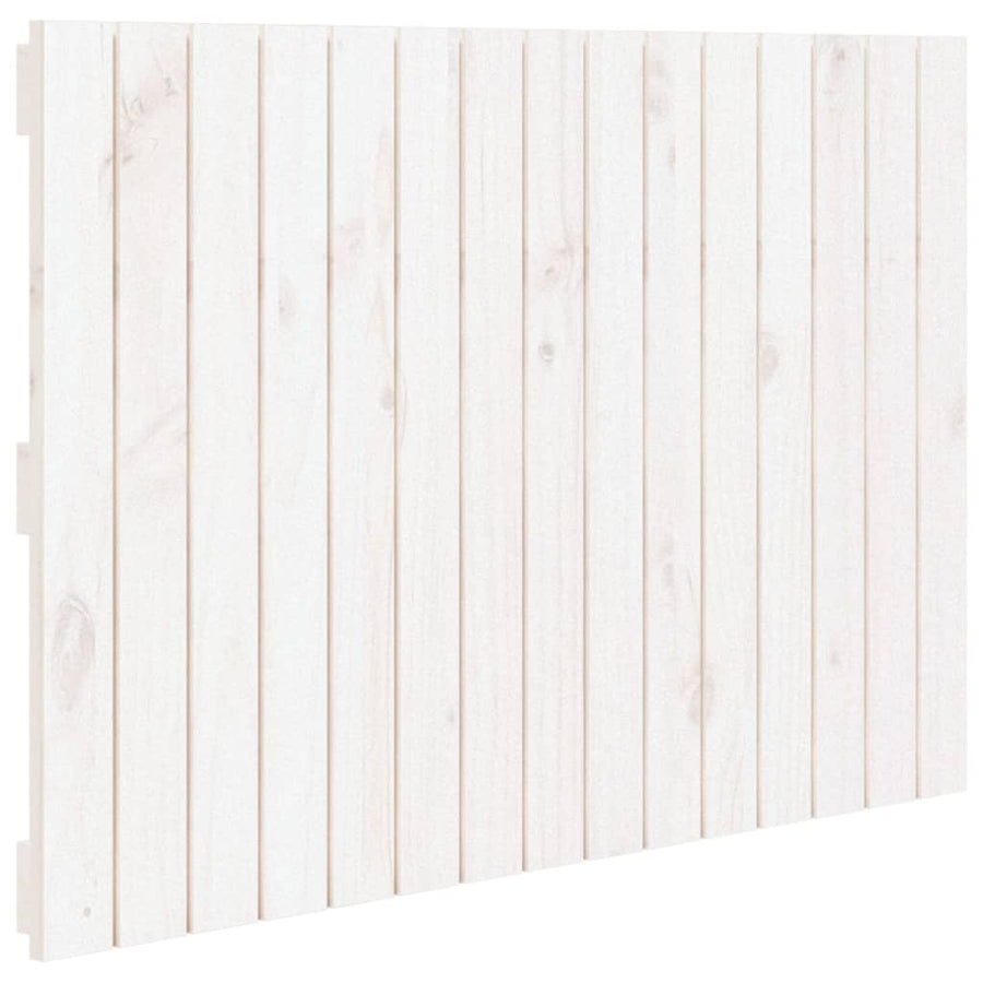 Wandhoofdbord 95,5X3X60 Cm Massief Grenenhout Wit 95.5 x 60 cm