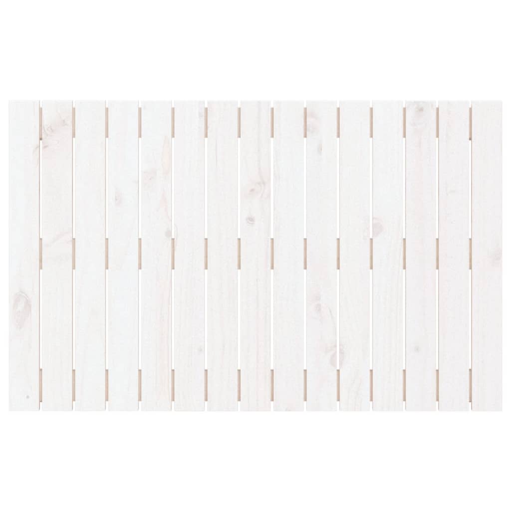 Wandhoofdbord 95,5X3X60 Cm Massief Grenenhout Wit 95.5 x 60 cm