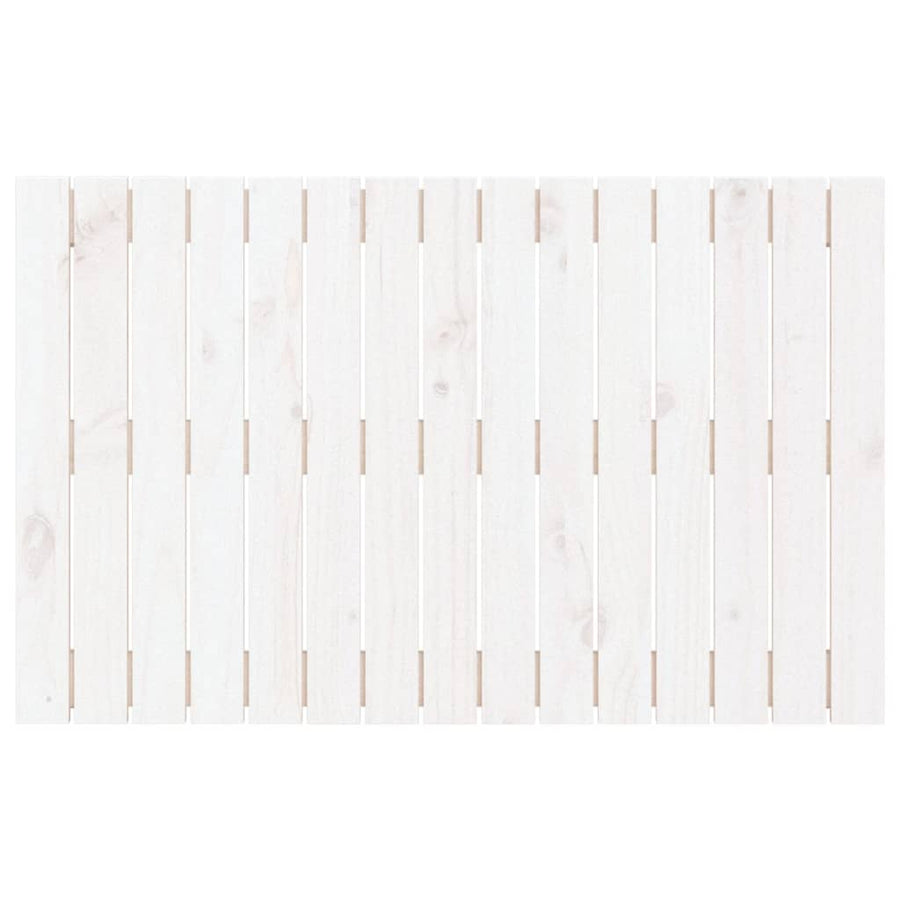 Wandhoofdbord 95,5X3X60 Cm Massief Grenenhout Wit 95.5 x 60 cm