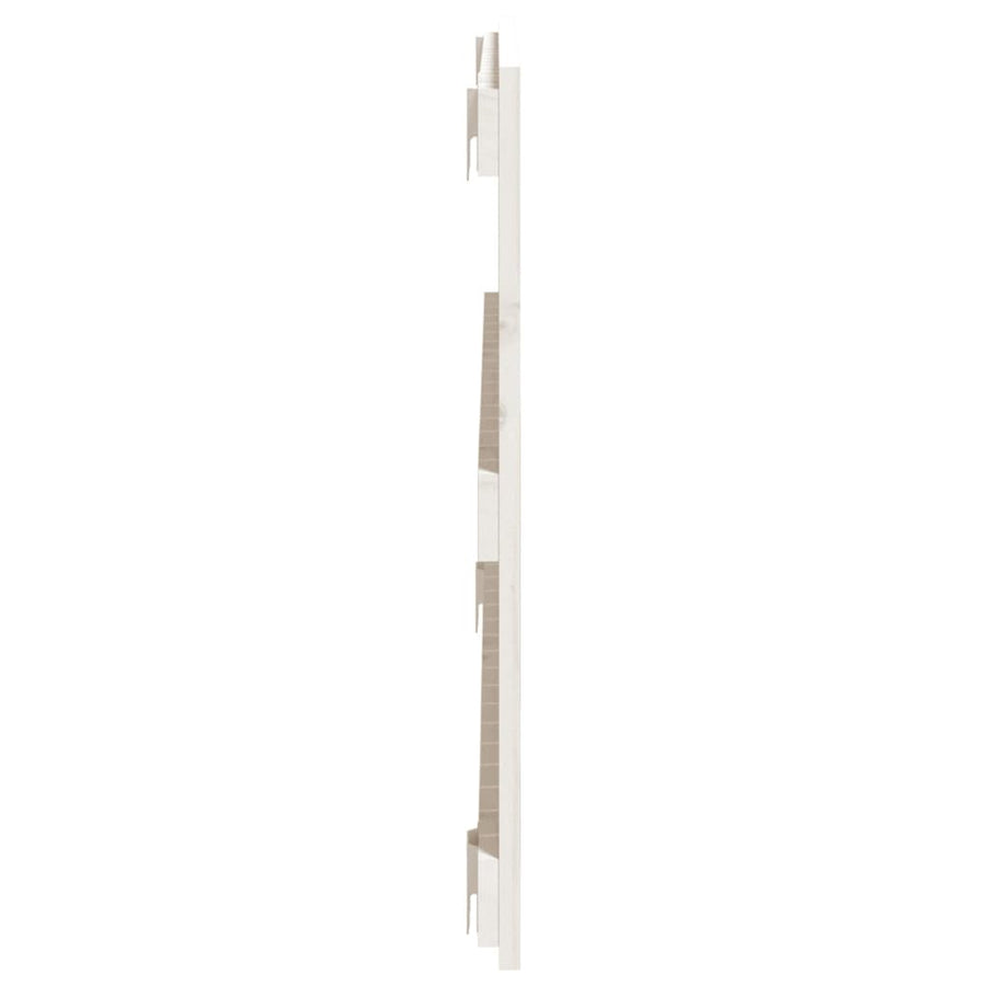 Wandhoofdbord 95,5X3X60 Cm Massief Grenenhout Wit 95.5 x 60 cm