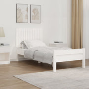 Hoofdbord 95,5x3x60 cm massief grenenhout wit wandmontage