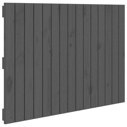 Wandhoofdbord 95,5X3X60 Cm Massief Grenenhout Grijs 95.5 x 60 cm