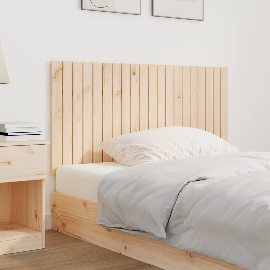 Wandhoofdbord 27,5X3X60 Cm Massief Grenenhout Naturel 127.5 x 60 cm